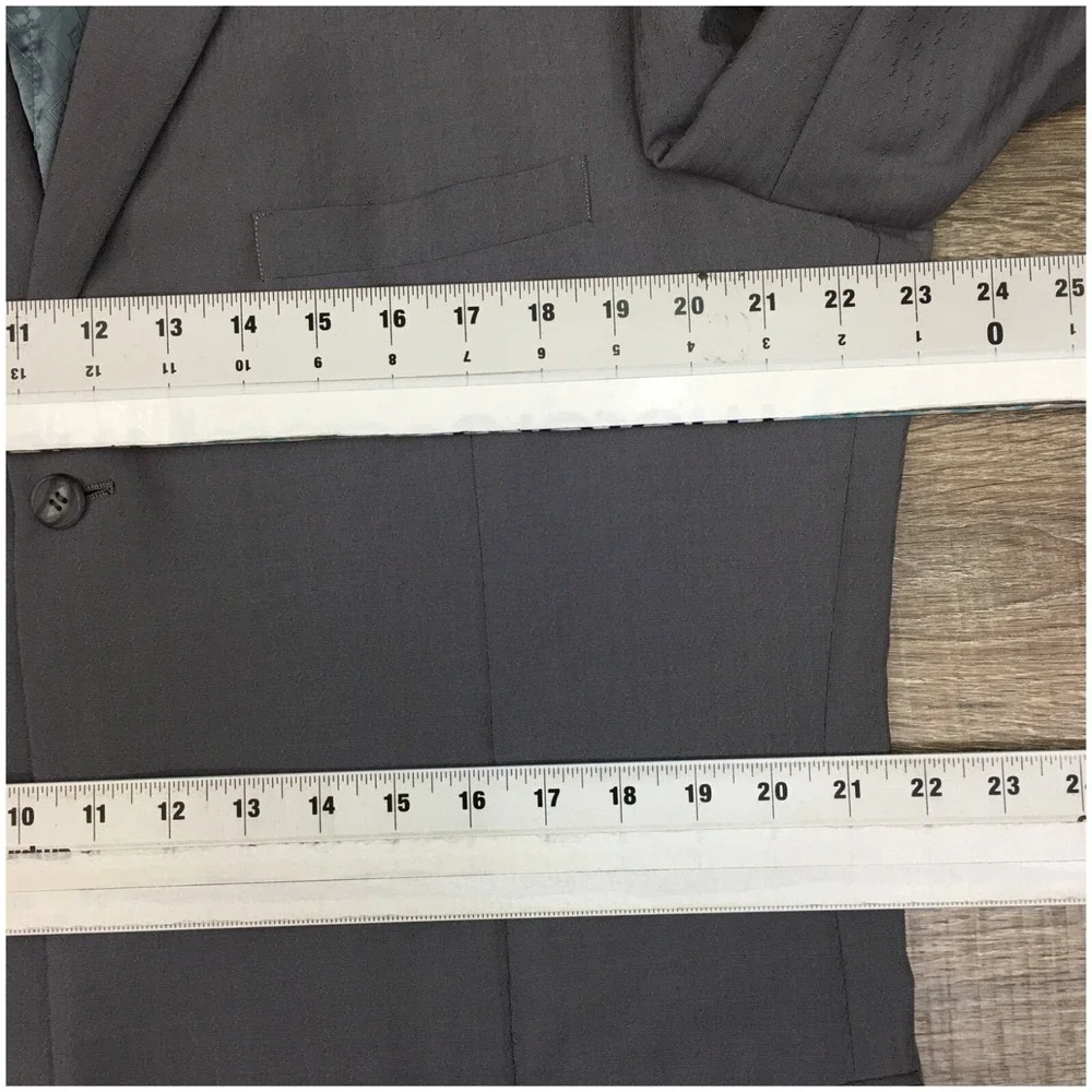 VINTAGE‎ 60s BESPOKE Mens Blazer Sport Coat Casual Jacket Size 44L Wool Suit USA
